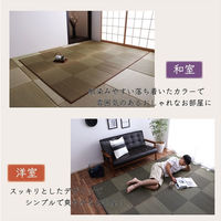 イケヒコ ノア い草ラグ 2500×1910mm ブラック 1051020033904 1枚（直送品）