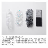 【設置込】イトーキ リフェルト 座ヌード 回転脚/アルミミラー ライトグレー KLF-335-Z9W 1脚（直送品）