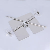 セーフラン安全用品 ステンレス伸縮POPスタンド(5台セット) C0095 1セット(5台入)（直送品）