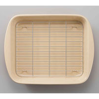 アイメディア 耐熱皿 そのまま食卓網付オーブン皿 オレンジ 409333 1個（直送品）