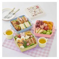 T-WORLD お弁当箱 ピクニックケース 角型 小 3段×920ml スヌーピー 416042 1個（直送品）