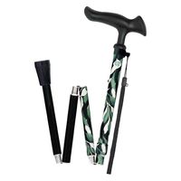 フジホーム 杖 かるがもファム2 折りたたみ 軽量 女性 リーフ 417716 1個（直送品）