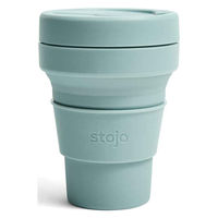 stojo タンブラー POCKET 355ml 持ち運び 蓋付き コーヒー 折りたためる AQUAMARINE 422695 1個（直送品）