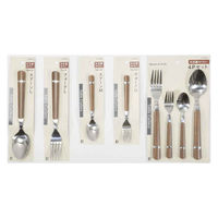 パール金属 フォーク 20.5cm L 木目調 ステンレス 433607 1個（直送品）