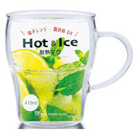 東洋佐々木ガラス マグカップ 410ml 耐熱ガラス 437203 1個（直送品）