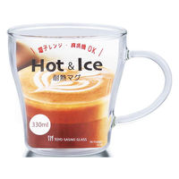 東洋佐々木ガラス マグカップ 330ml 耐熱ガラス 437204 1個（直送品）