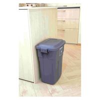 岩崎工業 ゴミ箱 ロック付き 30L プラスチック ネイビー 457862 1個（直送品）