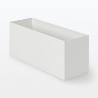 無印良品 再生ポリプロピレン入りファイルボックス スタンダードタイプ 1/2 ホワイトグレー 1セット（1個×10） 良品計画