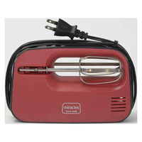 パール金属 電動ハンドミキサー 3段階スピード調整 ミラクルス2 泡立て器 レッド 426393 1個（直送品）