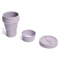 stojo タンブラー POCKET 355ml 持ち運び 蓋付き コーヒー 折りたためる LILAC 422700 1個（直送品）