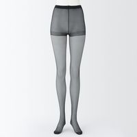 【レディース】無印良品 婦人 ソフトタイプ １７デニール ストッキング（３足組） 婦人Ｌ 黒 良品計画