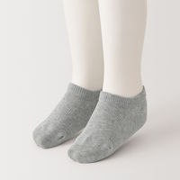 無印良品 キッズ 足なり直角 スニーカーイン（３足組） キッズ１９～２３ｃｍ オフ白・グレー・黒 良品計画