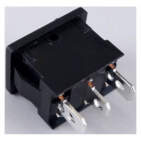 CHILY ロッカースイッチON-OFF-ON 3053-P1T2C01BKBK-D 1個（直送品）