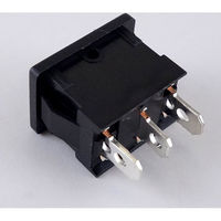 CHILY ロッカースイッチ(ON)-OFF-(ON) 3053-P1T2C02BKBK-H 1個（直送品）