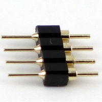 GB 丸ピンプラグ [4ピン×1列] 2.54mmピッチ GB-ICP-SGL4R 1個（直送品）