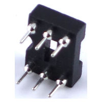 GB 丸ピンICソケット 300MIL 6ピン 2.54mmピッチ GB-ICS-3ML6R 1個（直送品）