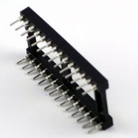 GB 丸ピンICソケット 600MIL 28ピン 2.54mmピッチ 桟あり GB-ICS-6ML28RCP 1個（直送品）