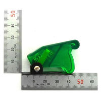 GB ミサイルスイッチ カバー付き(透明緑) GB-MSS-WC-CG 1個（直送品）