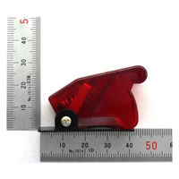 GB ミサイルスイッチ カバー付き(透明赤) GB-MSS-WC-CR 1個（直送品）