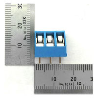 GB ターミナルブロック 3極 5.08mmピッチ 青 斜め向き(プラスネジ) GB-TB-50SB-3P 1個（直送品）