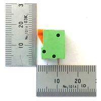 GB ターミナルブロック 3極 2.54mm ワンタッチ式 緑 縦向き GB-TBW-25LG-3P 1個（直送品）