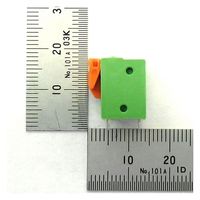 GB ターミナルブロック 2極 5.08mm ワンタッチ式 緑 縦向き GB-TBW-50LG-2P 1個（直送品）