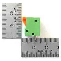 GB ターミナルブロック(5極、2.54mm、ワンタッチ式、緑、縦向き) GB-TBW-25LG-5P 1個（直送品）