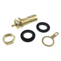 GB RCAジャック 黒 10φ穴 パネル用・金メッキ・絶縁型 HD-371-BK 1個（直送品）