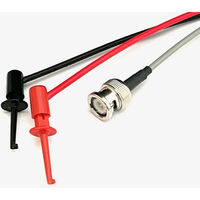 DreamSound BNCコネクタ-ICクリップ(赤/黒)付き同軸テストリード(1m) IB-1.5D2V-1M 1個（直送品）