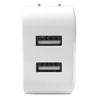 リーダーメディアテクノ USB-AC充電器(2口、3.4A) L-3.4AC 1個（直送品）