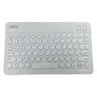 リーダーメディアテクノ Bluetooth キーボード 丸形キー(ホワイト) L-BTK3-W 1個（直送品）