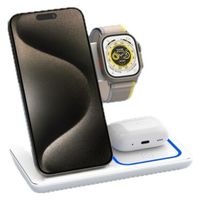 リーダーメディアテクノ 3-in-1 ワイヤレス充電スタンド L-SWYWLS-BK 1個（直送品）