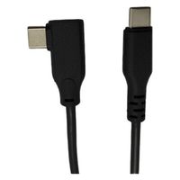 リーダーメディアテクノ TypeC - ケーブル L型 70W 1M(ブラック) L-TCL70B-10 1個（直送品）