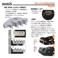 IWISS オープンバレル用精密圧着工具 SN-2549 1個（直送品）