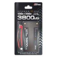 Hitec Multiplex Japan Li-Po 7.4V 3800mAh 100C/200C XPR3800S-B 1個（直送品）
