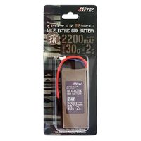 電動ガン用Li-Poバッテリー(Mini-Sタイプ、7.4V、2200mAh) XPRAEG22002S 1個（直送品）