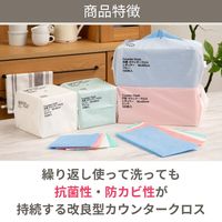 （限定）抗菌・防カビ カウンタークロス レギュラー 約30×60cm グリーン 1セット（1パック（100枚入）×5）帝人フロンティア オリジナル