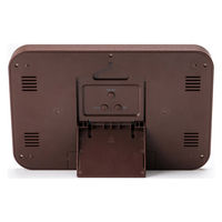 アデッソ 革風 電波クロック FLC-05DBR 1台（直送品）