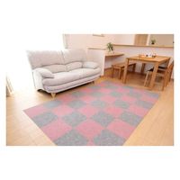 ワタナベ工業 タイルカーペット 吸着ぴたマット ループ 9枚組 30×30cm グレー 407867 1個（直送品）