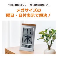 アデッソ メガ曜日日めくり電波時計 HM-704 1台（直送品）
