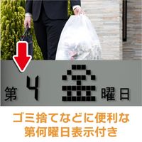 アデッソ デジタル日めくり電波時計 KW9256 1台（直送品）