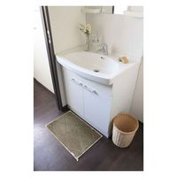 オカトー バスマット Fuka-Fuwa!! 40×60cm ベージュ 438180 1個（直送品）