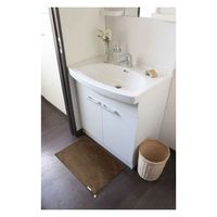 オカトー バスマット Fuka-Fuwa!! 40×60cm ブラウン 438181 1個（直送品）