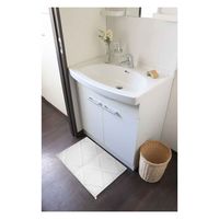 オカトー バスマット Fuka-Fuwa!! 40×60cm アイボリー 438182 1個（直送品）