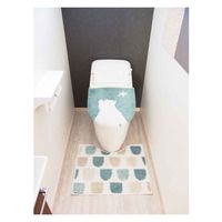 オカトー トイレマット 蓋カバー 2点セット SOPO ポーラーベア 441377 1個（直送品）