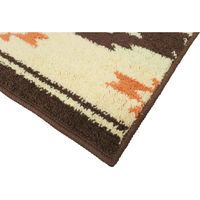 カキウチ キッチンマット 45×180cm ステッチ レトロ キリム アイボリー 451485 1個（直送品）