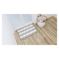 オカトー バスマット 瞬間吸水!しゃりさらバスマット 45×60cm グレー 460277 1個（直送品）