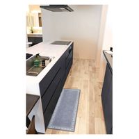 オカトー キッチンマット khastan インテリアマット 45×120cm グレー 464737 1個（直送品）