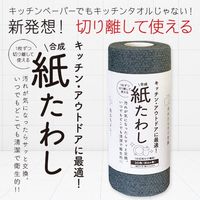 紙たわし 食器洗いシート 1枚ずつ切り離して使える 使い捨て 約6m巻 30枚 グレー 1個 タツネ