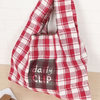 daily CLIP リネンパッカブルバッグ レッド studio CLIP